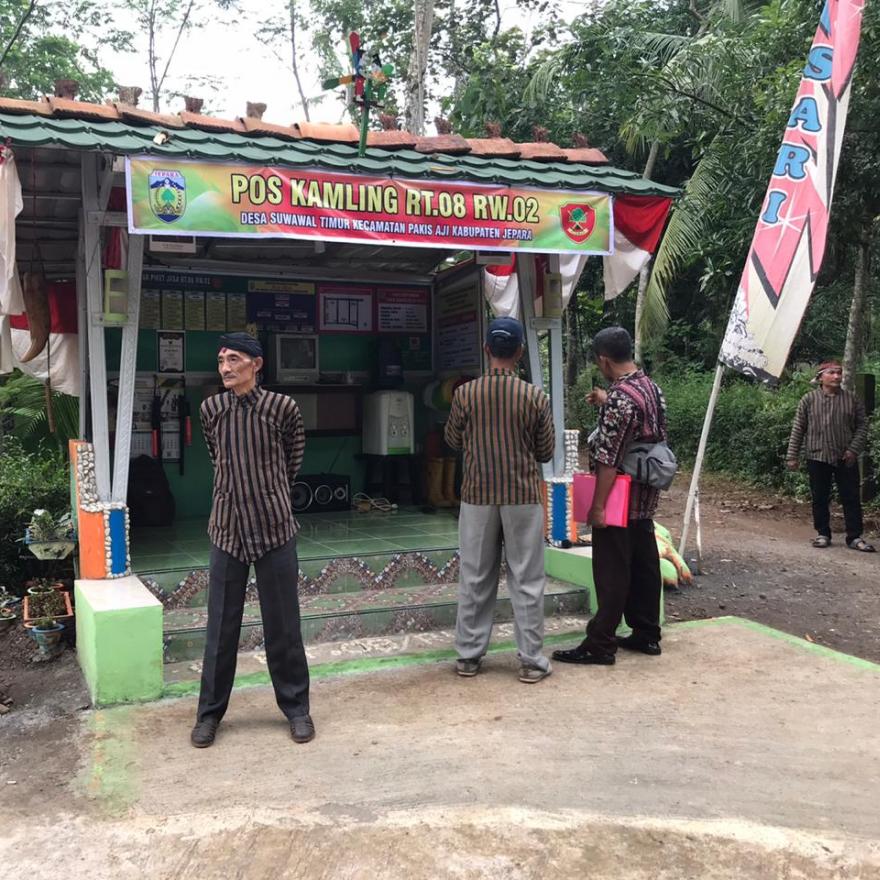 Suasana Lomba Lingkungan RT  Tahun 2020